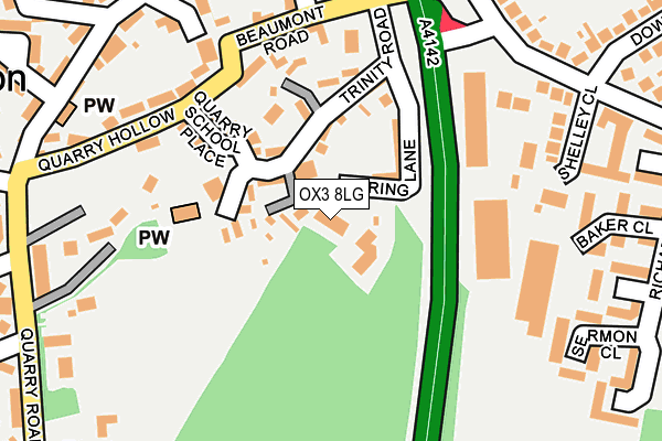 OX3 8LG map - OS OpenMap – Local (Ordnance Survey)