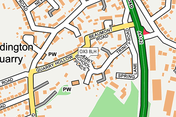 OX3 8LH map - OS OpenMap – Local (Ordnance Survey)