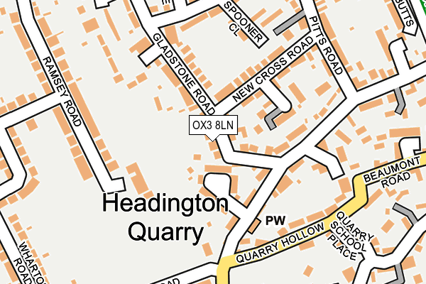 OX3 8LN map - OS OpenMap – Local (Ordnance Survey)