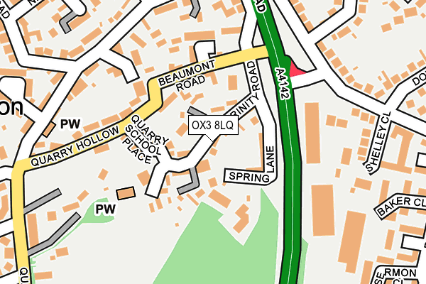 OX3 8LQ map - OS OpenMap – Local (Ordnance Survey)