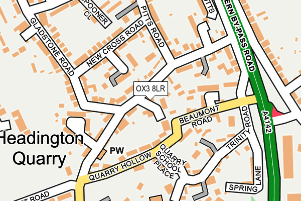 OX3 8LR map - OS OpenMap – Local (Ordnance Survey)
