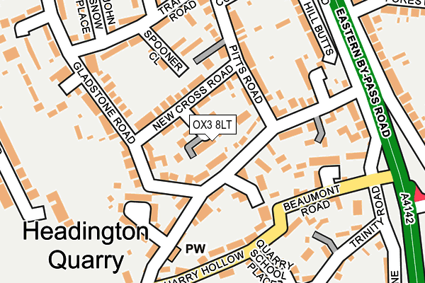 OX3 8LT map - OS OpenMap – Local (Ordnance Survey)