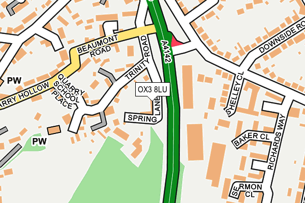 OX3 8LU map - OS OpenMap – Local (Ordnance Survey)