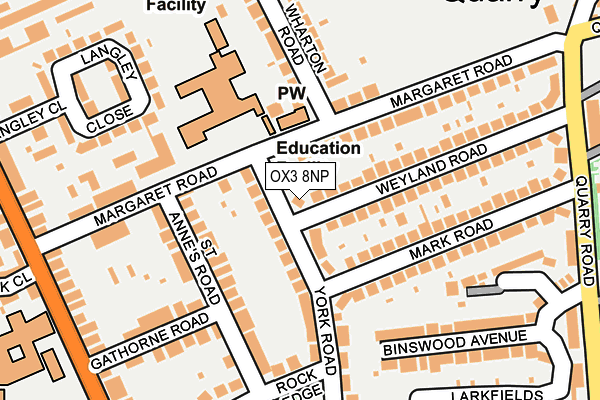 OX3 8NP map - OS OpenMap – Local (Ordnance Survey)