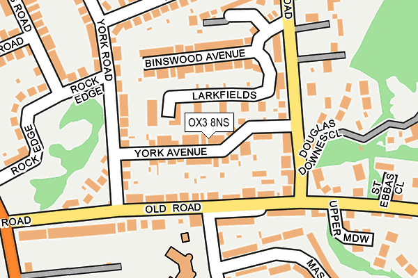 OX3 8NS map - OS OpenMap – Local (Ordnance Survey)