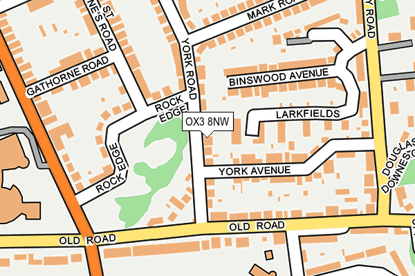 OX3 8NW map - OS OpenMap – Local (Ordnance Survey)