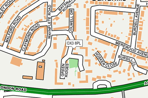 OX3 8PL map - OS OpenMap – Local (Ordnance Survey)