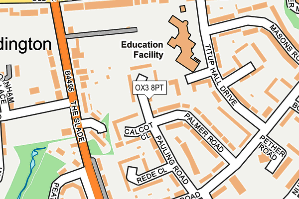 OX3 8PT map - OS OpenMap – Local (Ordnance Survey)