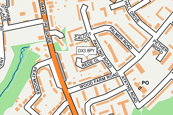 OX3 8PY map - OS OpenMap – Local (Ordnance Survey)