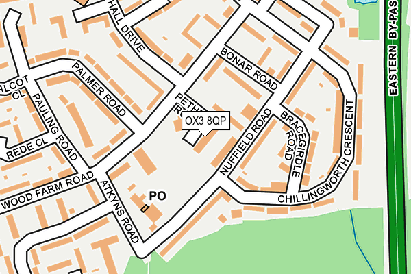 OX3 8QP map - OS OpenMap – Local (Ordnance Survey)