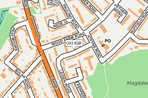 OX3 8QR map - OS OpenMap – Local (Ordnance Survey)