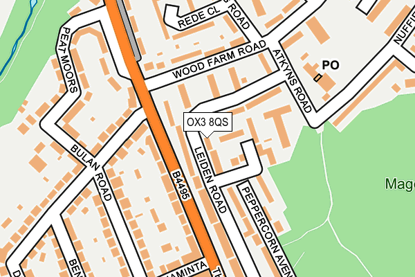 OX3 8QS map - OS OpenMap – Local (Ordnance Survey)