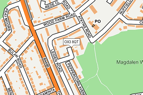 OX3 8QT map - OS OpenMap – Local (Ordnance Survey)