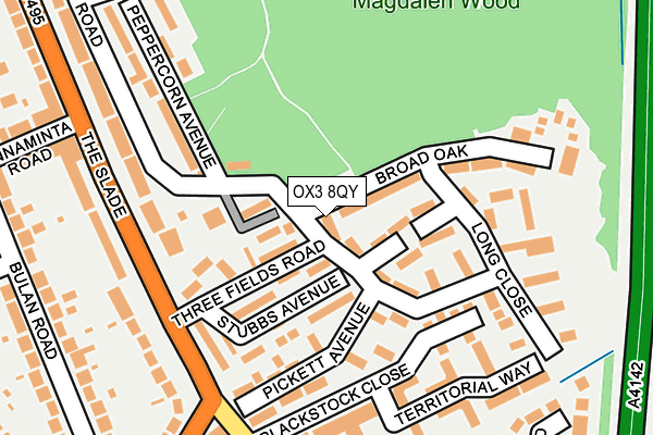 OX3 8QY map - OS OpenMap – Local (Ordnance Survey)