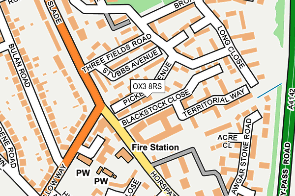 OX3 8RS map - OS OpenMap – Local (Ordnance Survey)