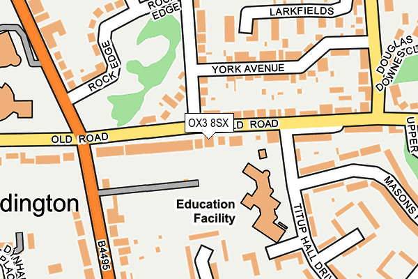 OX3 8SX map - OS OpenMap – Local (Ordnance Survey)