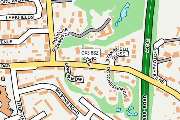 OX3 8SZ map - OS OpenMap – Local (Ordnance Survey)