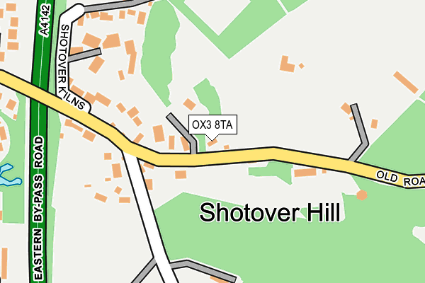 OX3 8TA map - OS OpenMap – Local (Ordnance Survey)