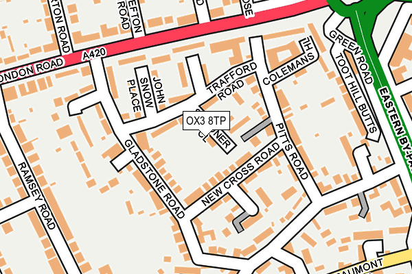 OX3 8TP map - OS OpenMap – Local (Ordnance Survey)