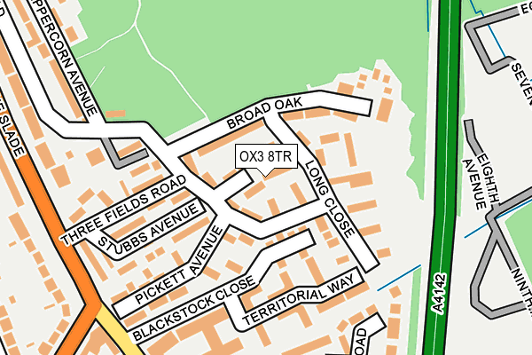 OX3 8TR map - OS OpenMap – Local (Ordnance Survey)