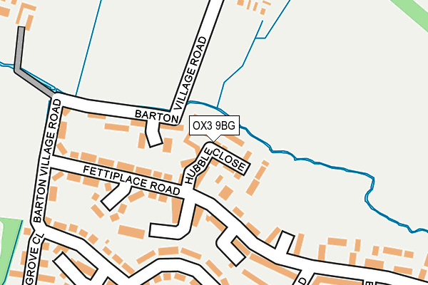 OX3 9BG map - OS OpenMap – Local (Ordnance Survey)