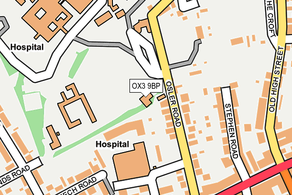 OX3 9BP map - OS OpenMap – Local (Ordnance Survey)