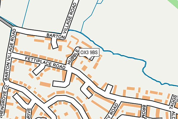 OX3 9BS map - OS OpenMap – Local (Ordnance Survey)