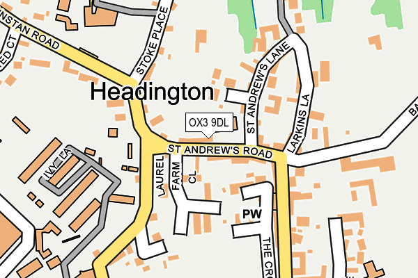 OX3 9DL map - OS OpenMap – Local (Ordnance Survey)