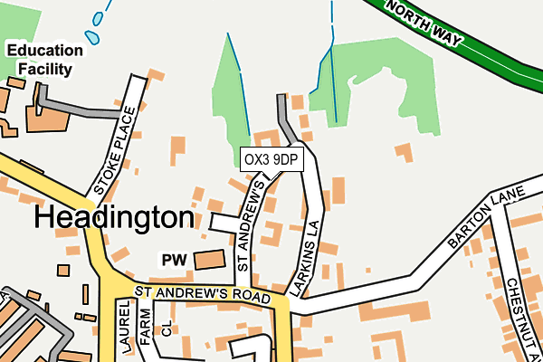 OX3 9DP map - OS OpenMap – Local (Ordnance Survey)