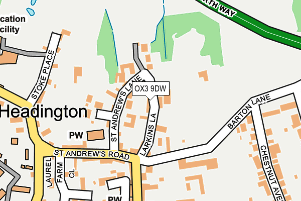 OX3 9DW map - OS OpenMap – Local (Ordnance Survey)