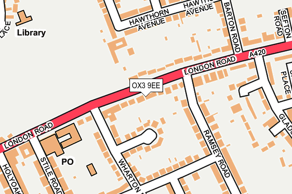 OX3 9EE map - OS OpenMap – Local (Ordnance Survey)