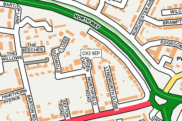 OX3 9EP map - OS OpenMap – Local (Ordnance Survey)