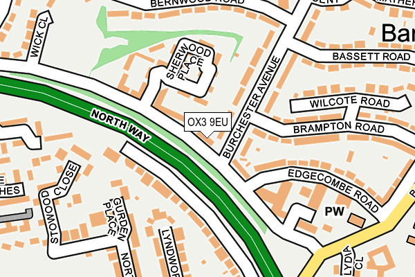 OX3 9EU map - OS OpenMap – Local (Ordnance Survey)