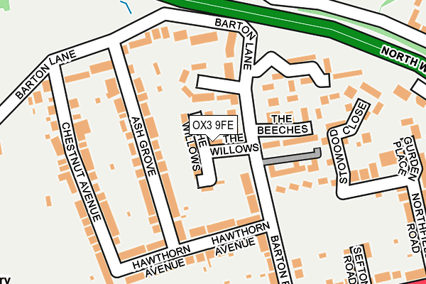 OX3 9FE map - OS OpenMap – Local (Ordnance Survey)