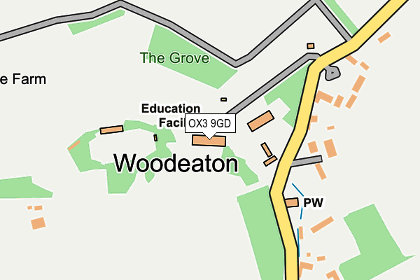 OX3 9GD map - OS OpenMap – Local (Ordnance Survey)