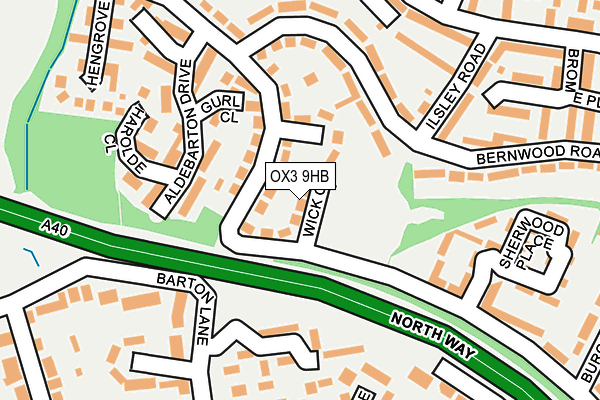 OX3 9HB map - OS OpenMap – Local (Ordnance Survey)