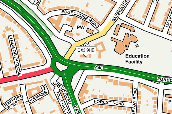 OX3 9HE map - OS OpenMap – Local (Ordnance Survey)