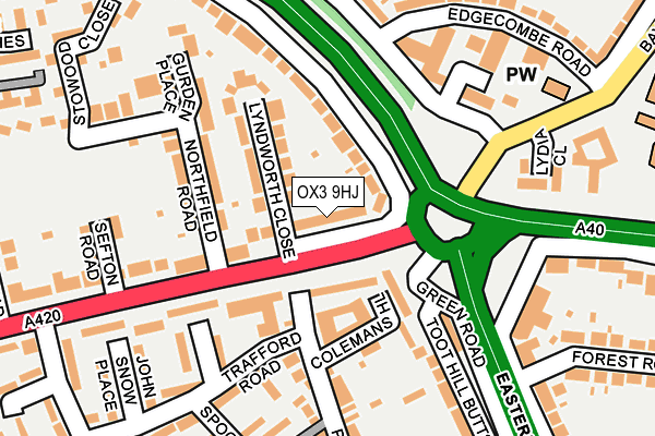 OX3 9HJ map - OS OpenMap – Local (Ordnance Survey)