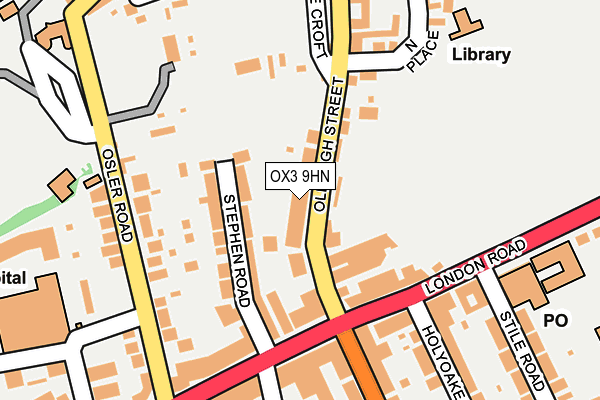 OX3 9HN map - OS OpenMap – Local (Ordnance Survey)