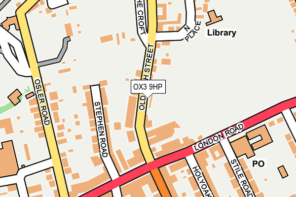 OX3 9HP map - OS OpenMap – Local (Ordnance Survey)