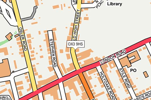 OX3 9HS map - OS OpenMap – Local (Ordnance Survey)