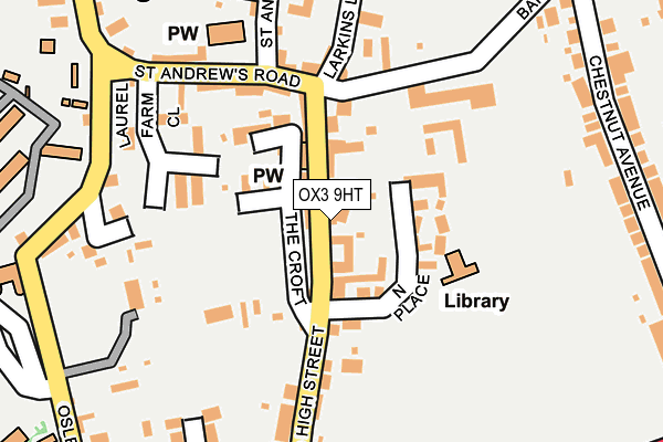 OX3 9HT map - OS OpenMap – Local (Ordnance Survey)