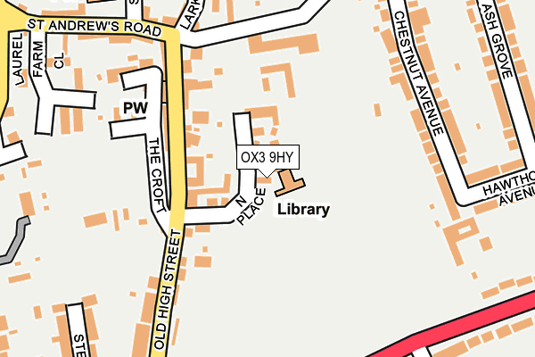 OX3 9HY map - OS OpenMap – Local (Ordnance Survey)