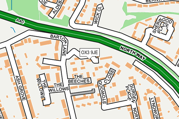 OX3 9JE map - OS OpenMap – Local (Ordnance Survey)