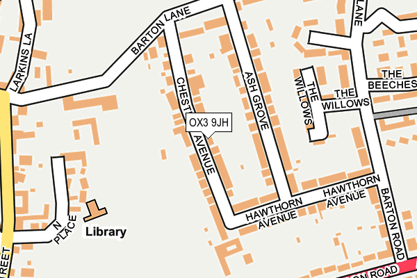 OX3 9JH map - OS OpenMap – Local (Ordnance Survey)