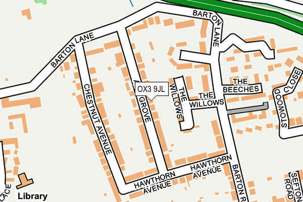 OX3 9JL map - OS OpenMap – Local (Ordnance Survey)