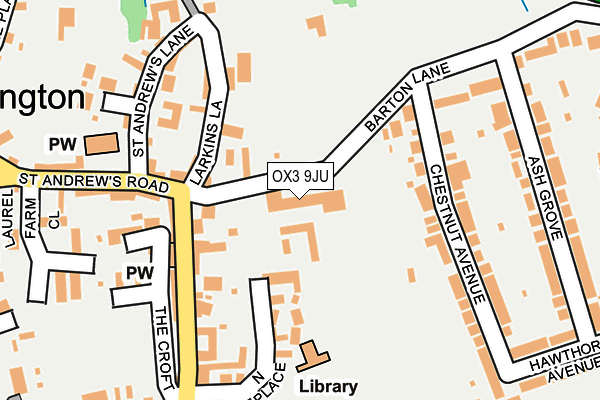 OX3 9JU map - OS OpenMap – Local (Ordnance Survey)