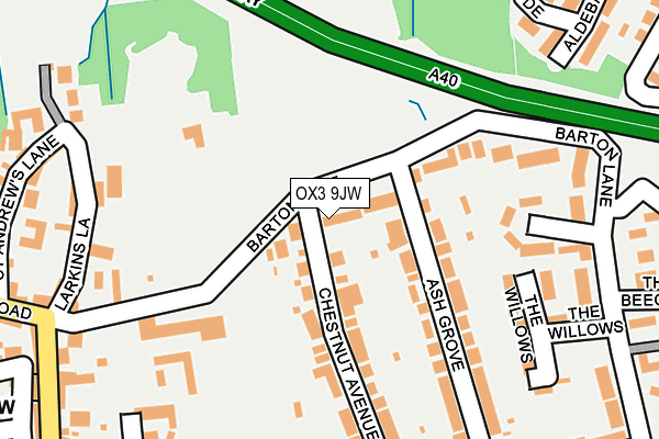 OX3 9JW map - OS OpenMap – Local (Ordnance Survey)