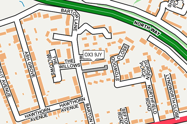 OX3 9JY map - OS OpenMap – Local (Ordnance Survey)