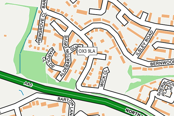 OX3 9LA map - OS OpenMap – Local (Ordnance Survey)